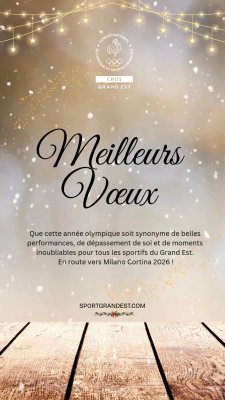 Meilleurs Vœux 2026 !🥳 Que cette année olympique 🏂 soit synonyme de belles performances, de dépasse (...)