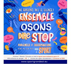 Ensemble osons dire stop aux violences et aux discriminations dans le sport