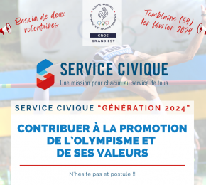 Recherchons deux volontaires en service civique