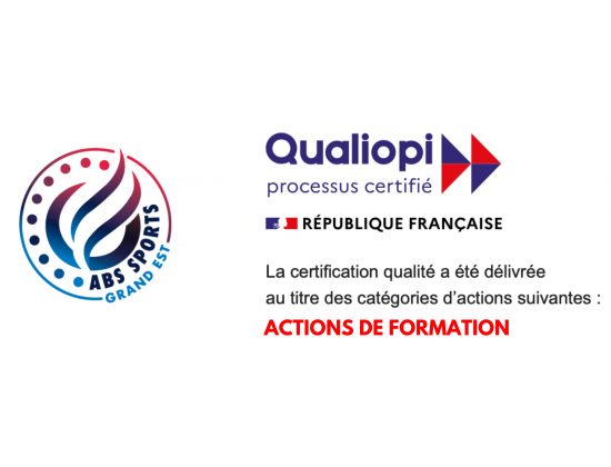 ABS SPORTS Grand Est  obtient la certification  Qualiopi 