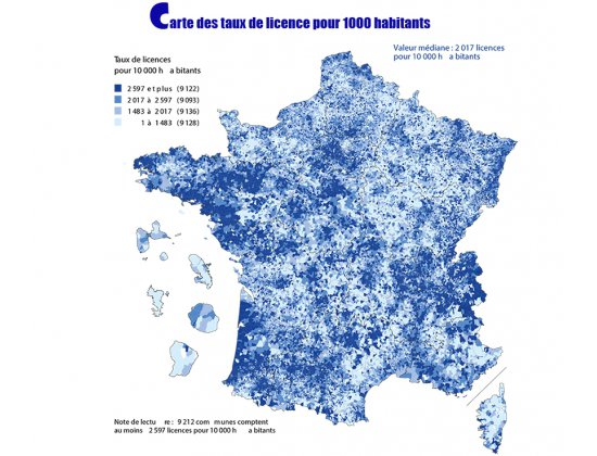 Un atlas des fédérations dessine la France sportive