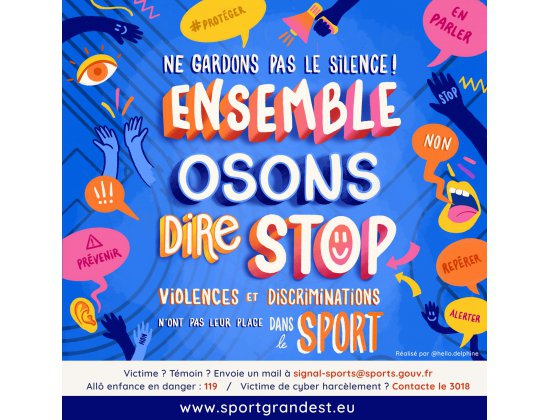 Ensemble osons dire stop aux violences et aux discriminations dans le sport