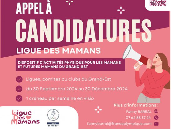 Appel à candidature : Ligue des Mamans