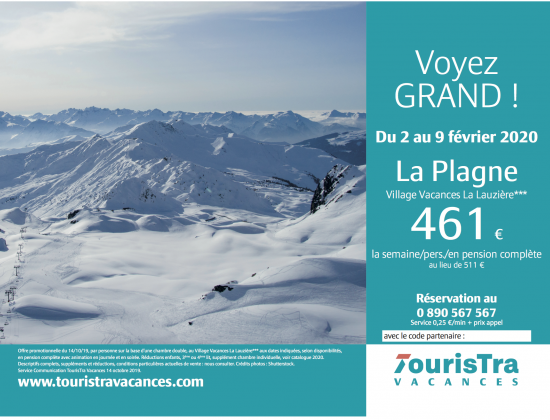 Partenariat avec Touristra Vacances !